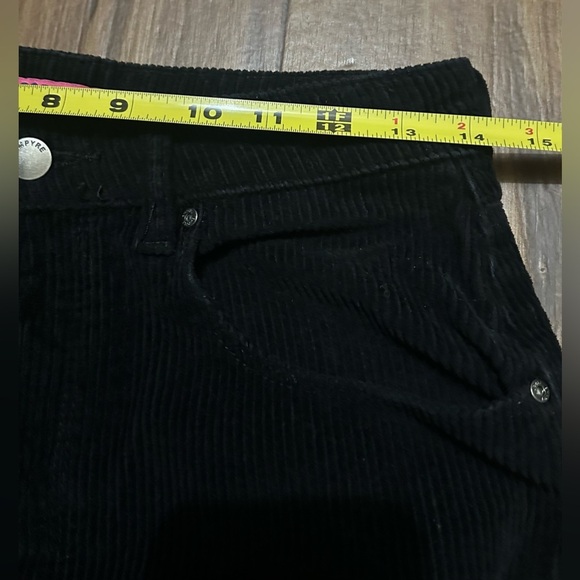 Empyre Tori Corduroy Pants Womens 28x30 Size 8 Black Loose Fit Skater Baggy Y2K - Picture 4 of 8
